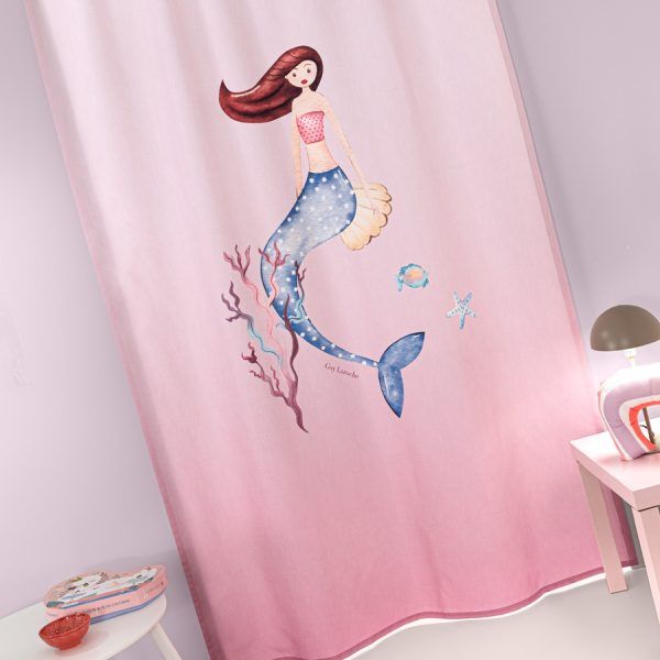 Παιδική Κουρτίνα Με Τρέσα 150×270 Guy Laroche Merida Pink