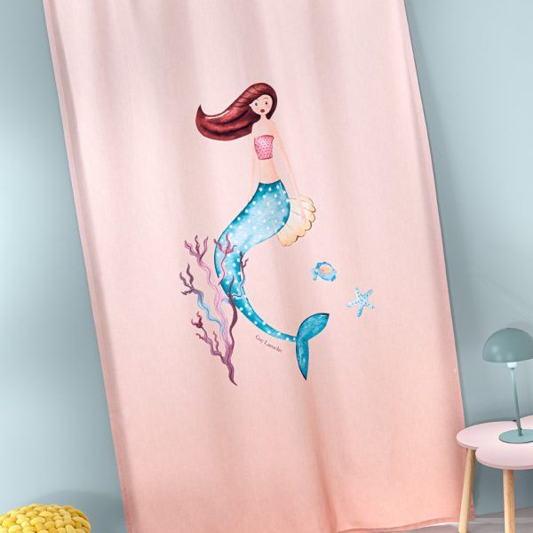 Παιδική Κουρτίνα Με Τρέσα 150×270 Guy Laroche Merida Salmon