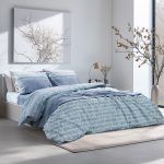 Beauty Home Σετ παπλωματοθήκη υπέρδιπλη Glory Art 12366 230x250 Βεραμάν,Μπλε