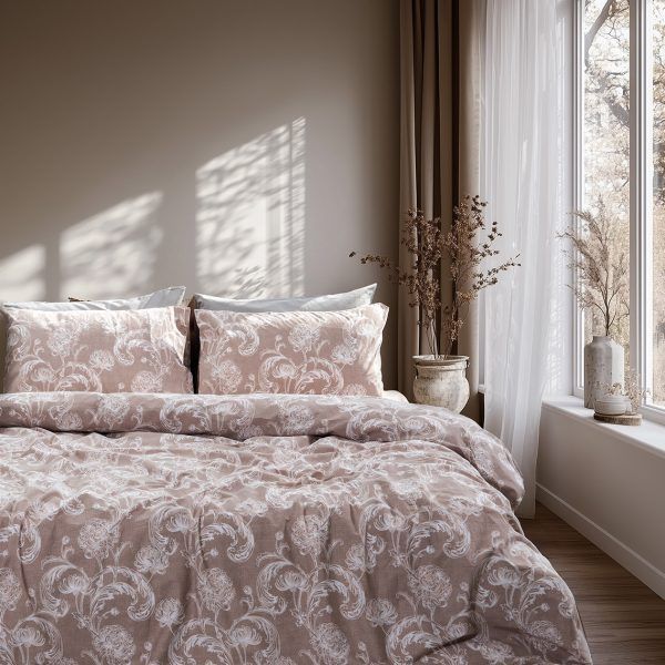 Beauty Home Σετ σεντόνια μονά με λάστιχο Glory Art 12368 110x200+32 Μπεζ