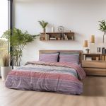 Beauty Home Σετ παπλωματοθήκη υπέρδιπλη Glory Art 12371 230x250 Ροζ,Γκρι