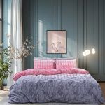 Beauty Home Σετ πάπλωμα υπέρδιπλο Glory Art 12372 220x240 Ροζ,Γκρι