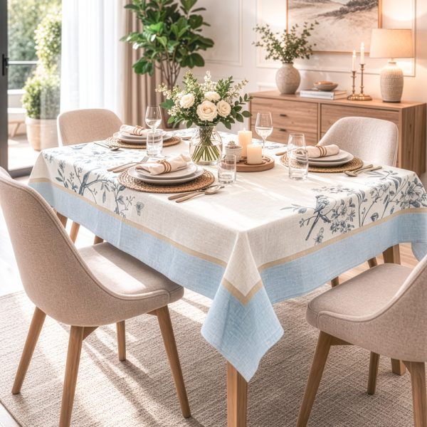 Αλέκιαστο Τραπεζομάντηλο 145×260 Saint Clair 26 Ciel