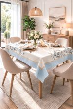 Αλέκιαστο Τραπεζομάντηλο 145×180 Saint Clair 26 Ciel