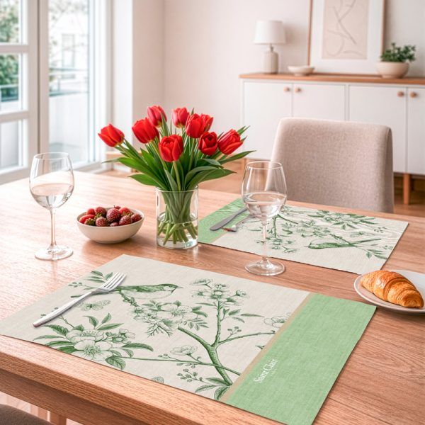 Σουπλά Διπλής Όψης 45×33 Saint Clair 26 Verde
