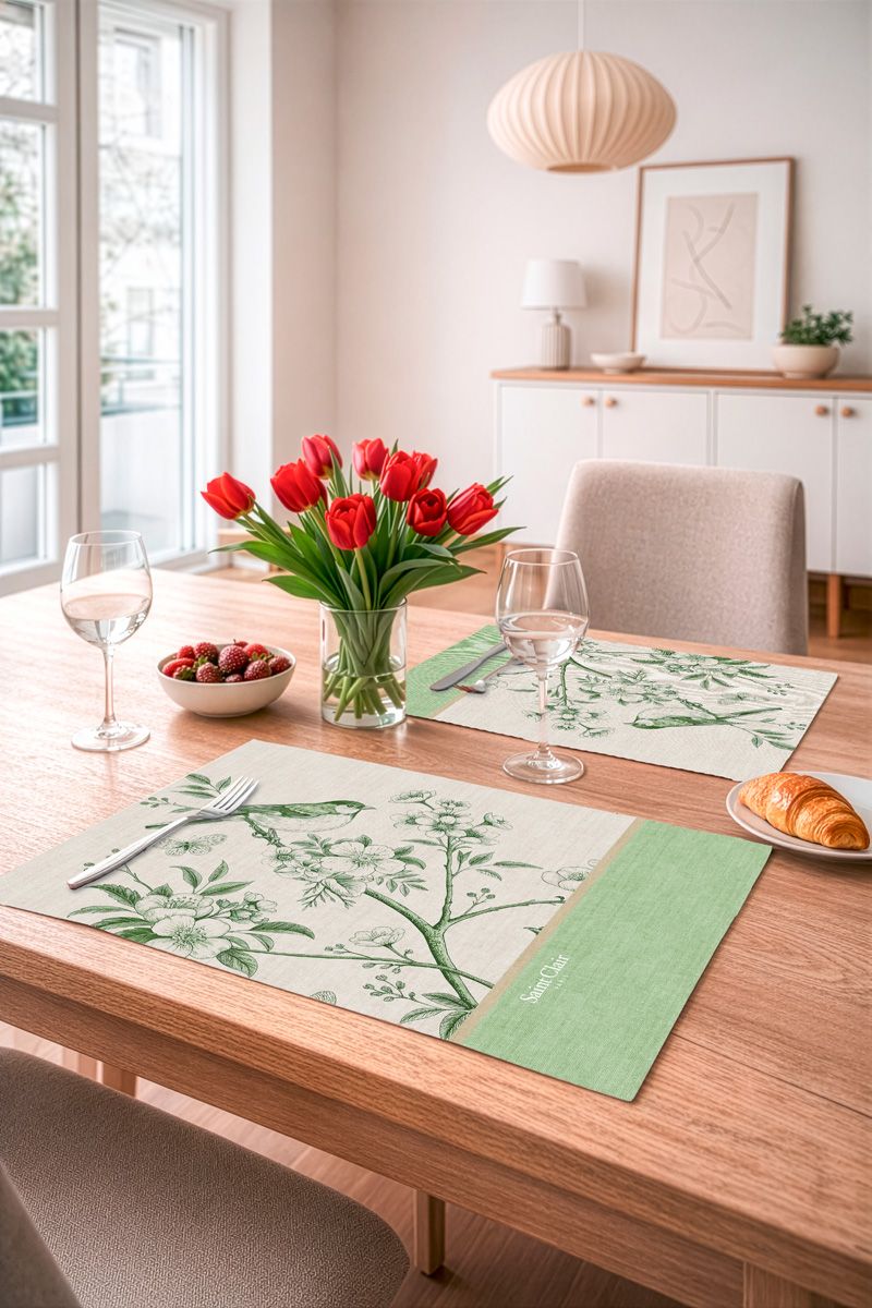 1719030126025 Σουπλά Διπλής Όψης 45×33 Saint Clair 26 Verde - Image 1