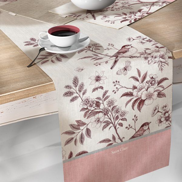 Runner Δυο Όψεων 40×160 Saint Clair 26 Pink