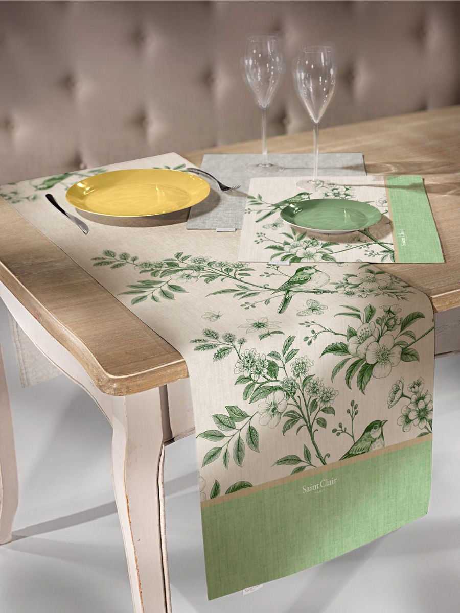 1719030126032 Runner Δυο Όψεων 40×160 Saint Clair 26 Verde - Image 1