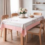 Αλέκιαστο Τραπεζομάντηλο 145×145 Saint Clair 26 Pink
