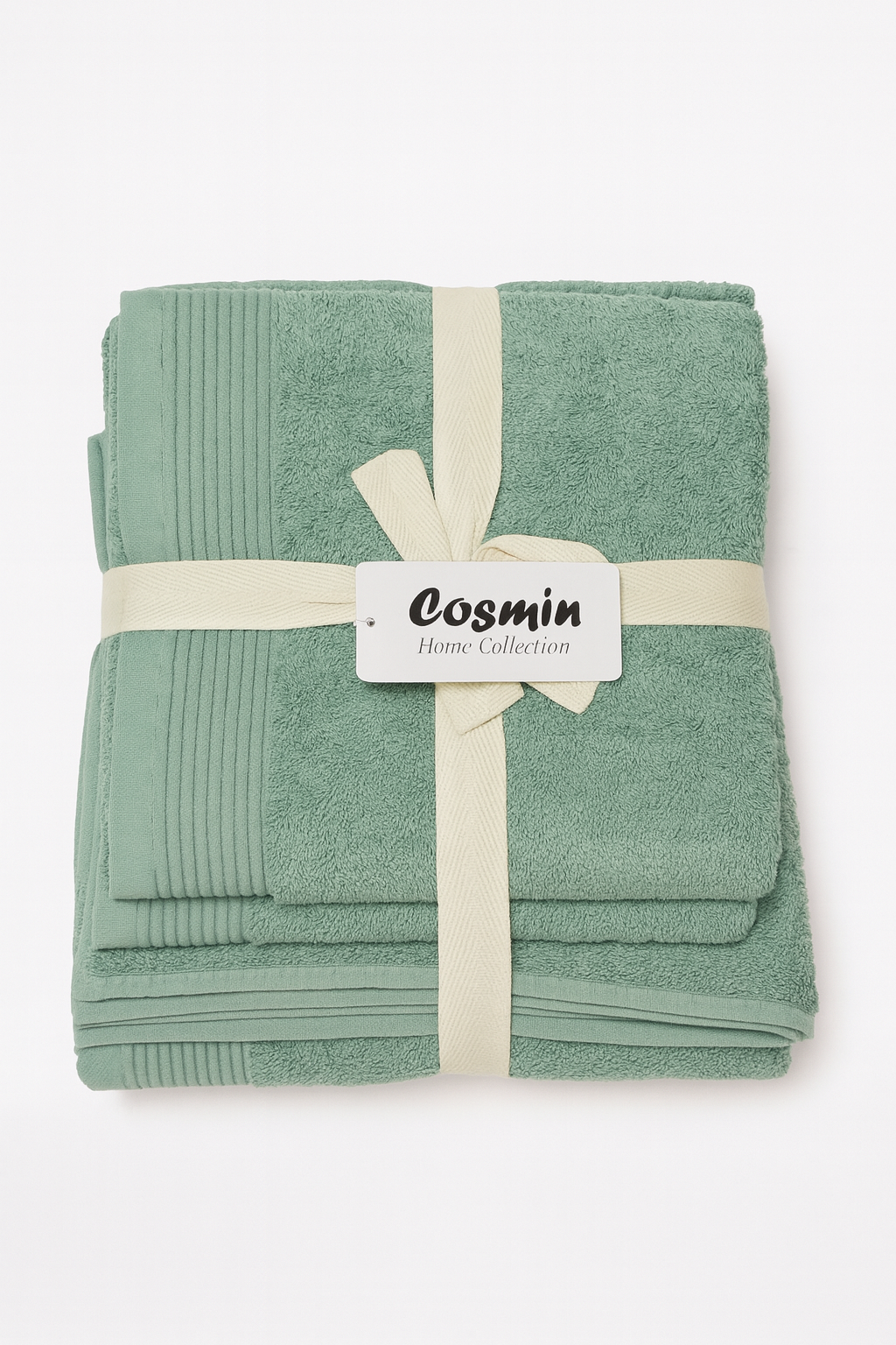 4000122 Σετ Πετσέτες 3 τεμαχίων Cosmin Serenity Mint - Image 1