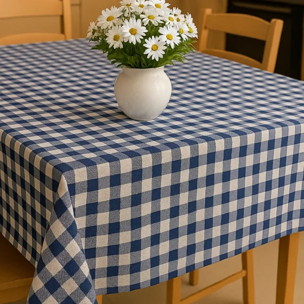 Τραπεζομάντιλο φαγητού 140x180 Cosmin Plaid Blue