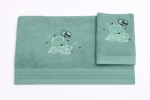 Σετ Πετσέτες Βρεφικές 2 Τεμαχίων  Cosmin Bear Green