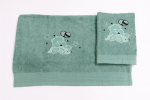 Σετ Πετσέτες Βρεφικές 2 Τεμαχίων  Cosmin Bear Green - Image 3