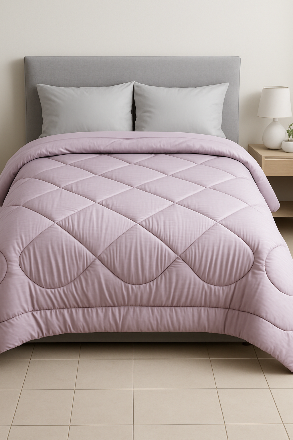 4000154 Πάπλωμα Υπέρδιπλο 220x240 Cosmin Stripe Pink - Image 1