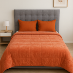 Κουβερτοπάπλωμα Υπέρδιπλο 220x240 Cosmin  Eldi Orange-Terracotta