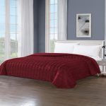 Κουβερτοπάπλωμα Υπέρδιπλο 220x240 Cosmin  Puffy Ribs Red Wine