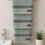 Σετ Πετσέτες 3 Τεμαχίων Cosmin  Lux Dark Mint