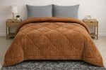 Κουβερτοπάπλωμα 220x240 Cosmin Rabbit Velvet Tile Brown