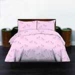 Σετ Σεντόνια Κουνιας με λάστιχο  75x140+20 Cosmin Pink Horse
