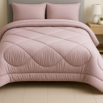 Παπλωματοθήκη Ημίδιπλη 160x220 Cosmin  Stripe Pink