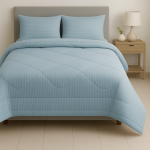 Παπλωματοθήκη Υπέρδιπλη  220x240 Cosmin Stripe Light Blue