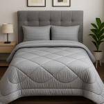Παπλωματοθήκη Υπέρδιπλη  220x240 Cosmin Stripe Grey