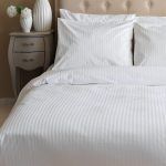 Σετ Σεντόνια King Size 250x280 100% Βαμβακοσατέν 300 κλωστών με Ρίγα 1 εκ Cosmin Luxury