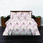 Σετ Σεντόνια Ημίδιπλα 100% Βαμβακερά 170x260 Cosmin Libre Flowers Pink