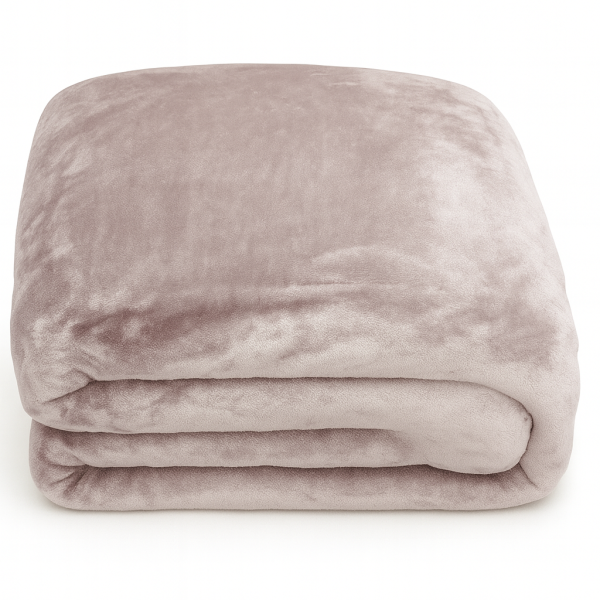 Κουβέρτα Ημίδιπλη 160x220 Cosmin Velvet Beige-Pink
