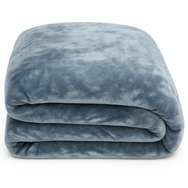 Κουβέρτα Ημίδιπλη 160x220 Cosmin Velvet Blue