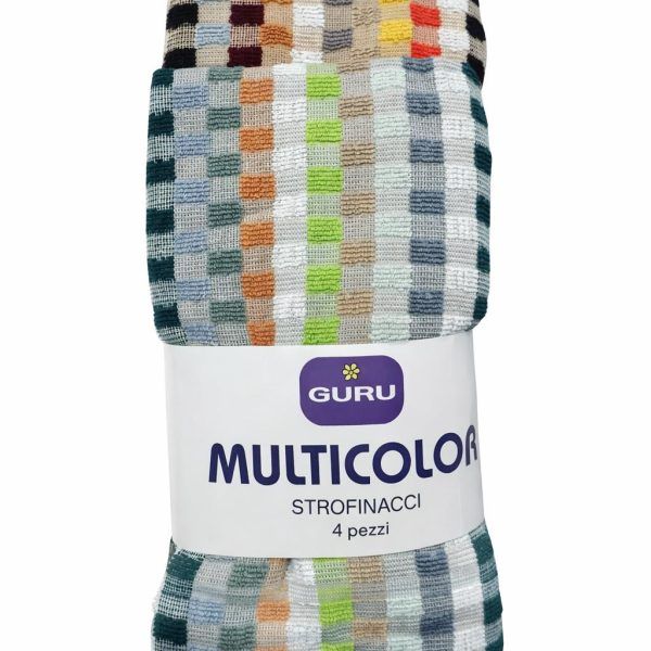 Σετ Ποτηρόπανα  4 Τεμαχίων 40x60 Cosmin Guru Multicolor