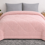 Κουβερτοπάπλωμα 220x240 Cosmin Rabbit Velvet Pink