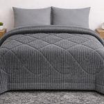 Κουβερτοπάπλωμα 220x240 Cosmin Rabbit Velvet Dark Grey