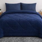 Κουβερτοπάπλωμα 220x240 Cosmin Rabbit Velvet Dark Blue