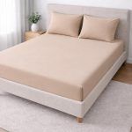 Σετ Σεντόνια Βαμβακοσατέν 240x260 Cosmin Home Imports Beige
