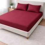 Σετ Σεντόνια Βαμβακοσατέν 240x260 Cosmin Home Imports Red