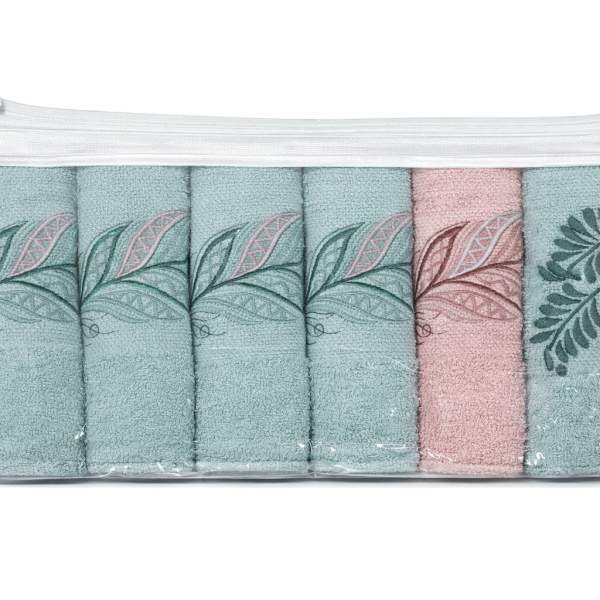 Σετ Ποτηρόπανα  6 Τεμαχίων 30x50 Cosmin Daily Kitchen Blue/Pink