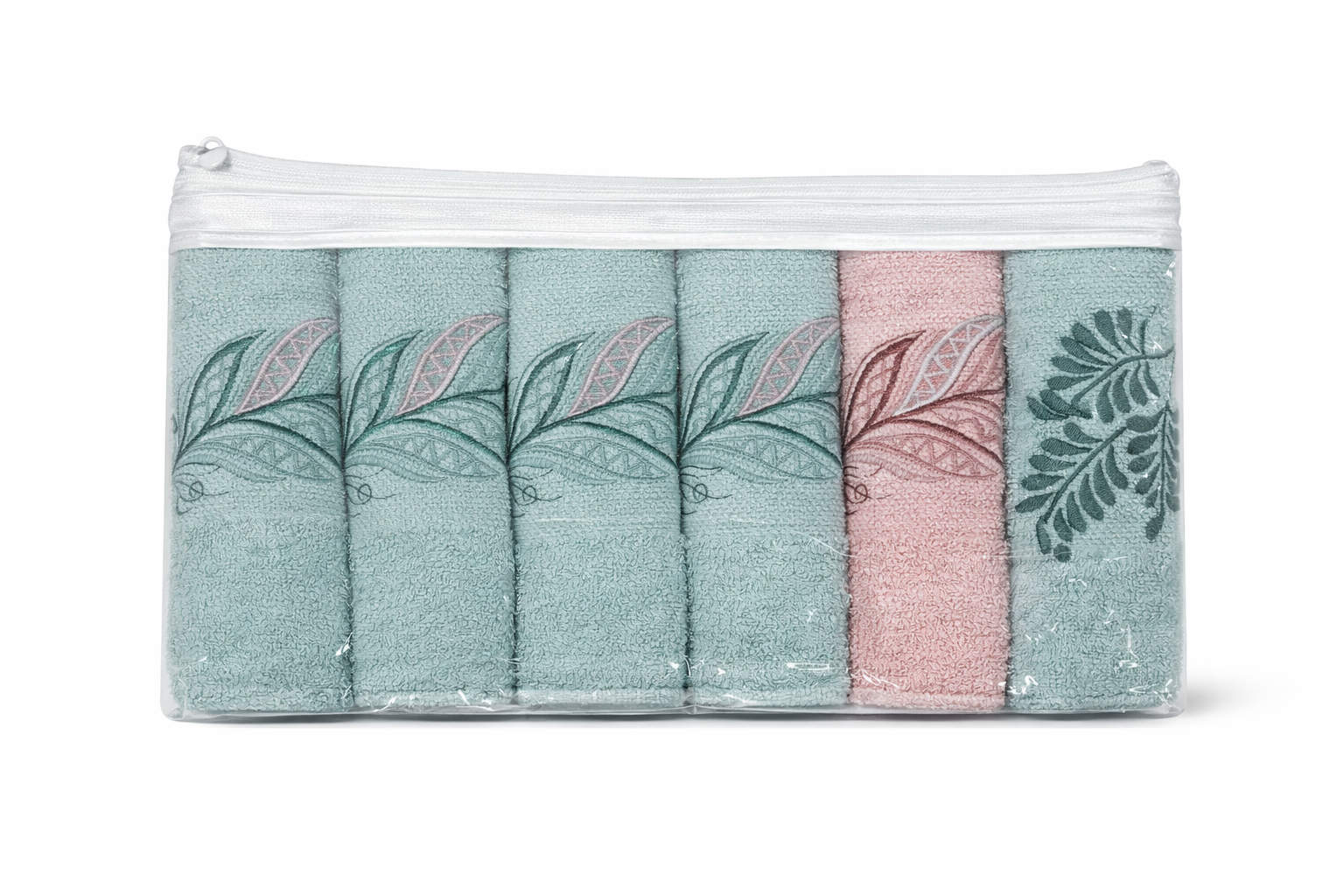 4000593 Σετ Ποτηρόπανα 6 Τεμαχίων 30x50 Cosmin Daily Kitchen Blue/Pink - Image 1
