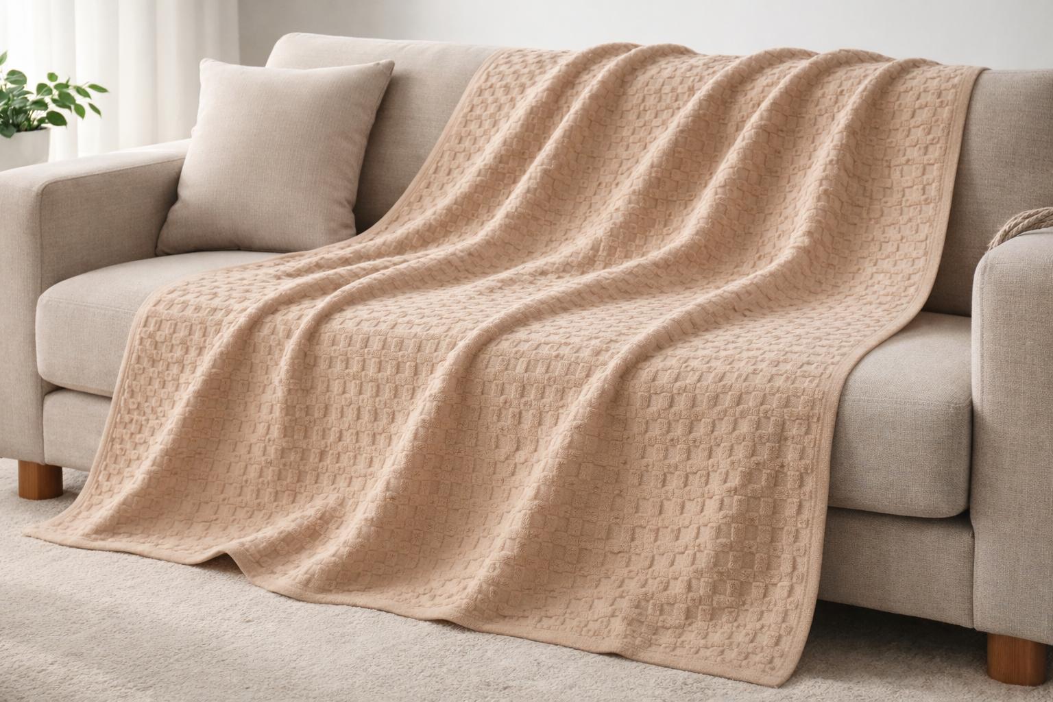 4000601 Πικέ Κουβέρτα Ημίδιπλη 160x240 Cosmin Turtle Beige - Image 1