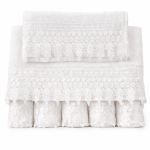 Σετ Πετσέτες 3 Τεμαχίων Cosmin Lace White III