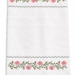 Ζεύγος Μαξιλαροθήκες Κεντημένες 50x70 Cosmin Pillowcases Pink Rose