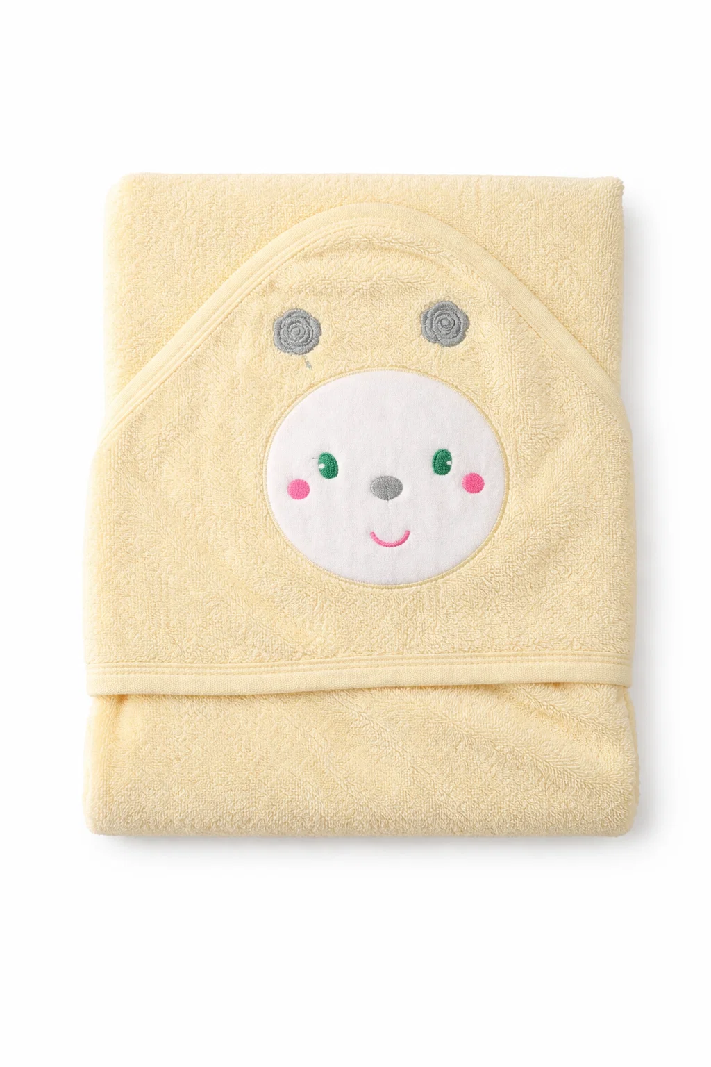 4000668 Βρεφική Κάπα Με κουκούλα 75x75 Cosmin Baby Ecrou Bunny - Image 1