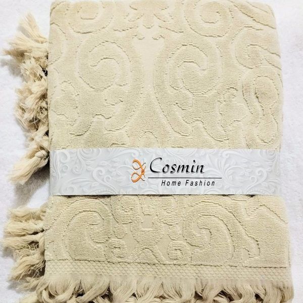Πετσέτα Προσώπου 50x100 Cosmin Bangs Beige