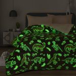 Κουβέρτοπάπλωμα Φωσφοριζέ 160x220 Cosmin Dinosaurs Grey - Image 2