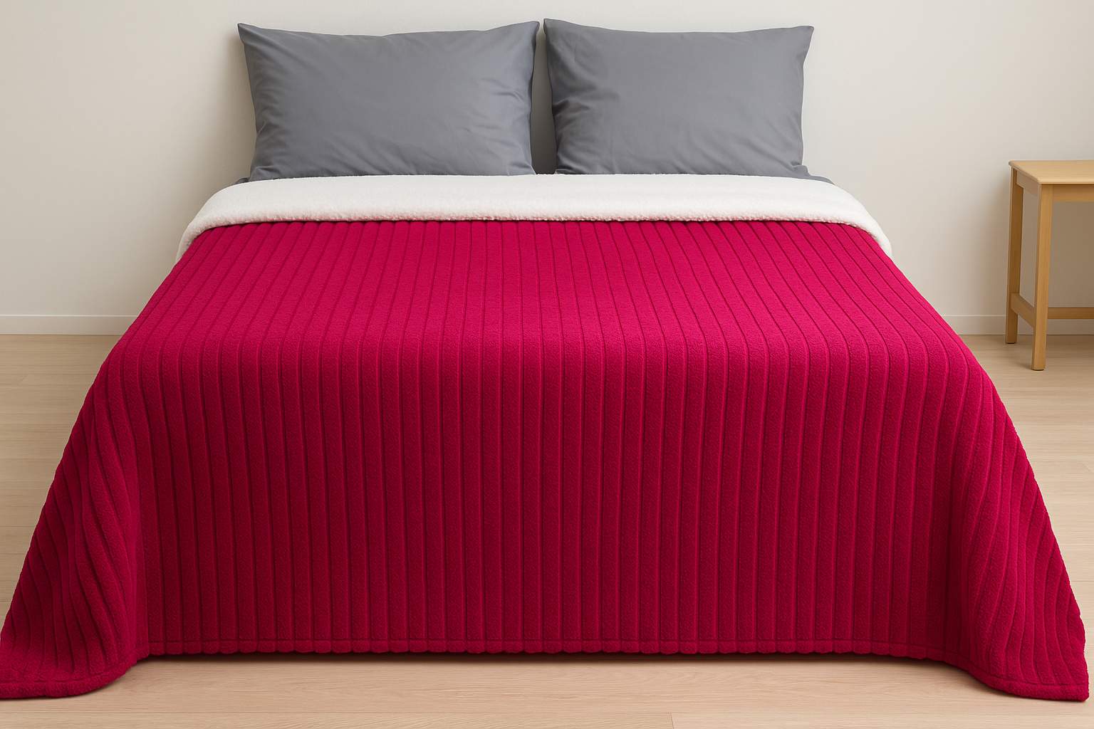 400070 Κουβέρτα Fleece Υπέρδιπλη 220x240 Cosmin Venturi Quilt Red - Image 1