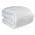 Κουβερλί Ημίδιπλο Ξενοδοχείου 160x240 Cosmin Stripe Microfiber White