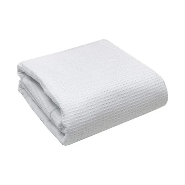 Κουβέρτα Πικέ  Ημίδιπλη Ξενοδοχεική 160x240 Cosmin Waffle White