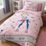 Σετ Σεντόνια Παιδικά 3 Τεμαχίων 160x240 Cosmin Pink Fashion Girl