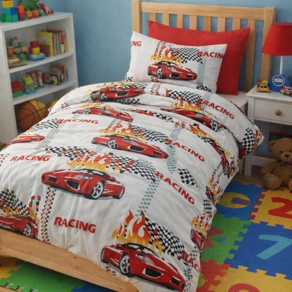 Σετ Σεντόνια Παιδικά 3 Τεμαχίων 160x240 Cosmin Red Car