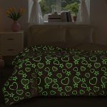 Κουβερτοπάπλωμα Φωσφοριζέ Ημίδιπλο 160x220 Cosmin Pink Hearts - Image 3